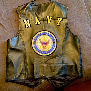 United States NAVY motorcycle vest